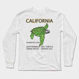 California - Leatherback Sea Turtle - Shamrock Love Long Sleeve T-Shirt